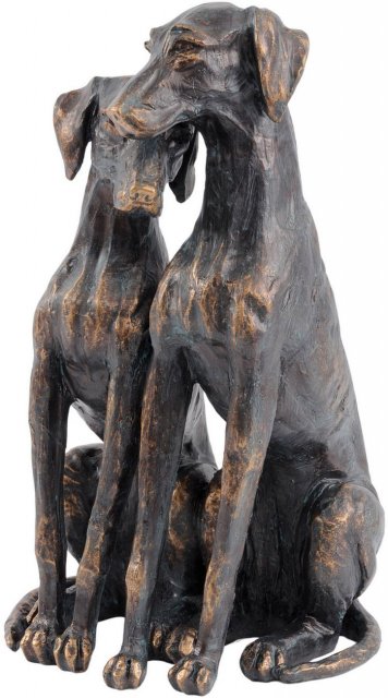 Dog Sculpture in Antique Bronze Finish