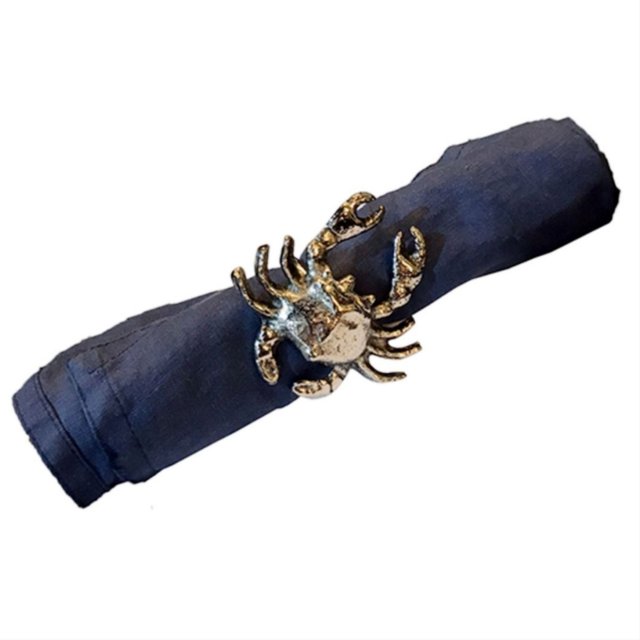 Set of Four Crab Napkin Ring Dansk
