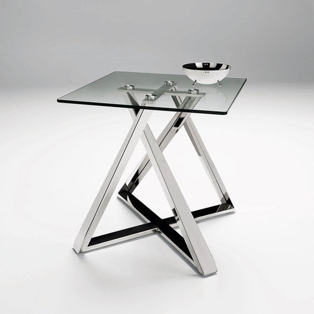 Centrepiece Capricorn Lamp Table - Stainless Steel