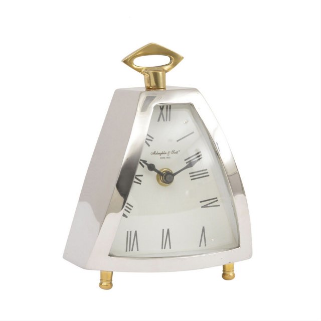 Libra Interiors Curved Front Small Mantel Clock