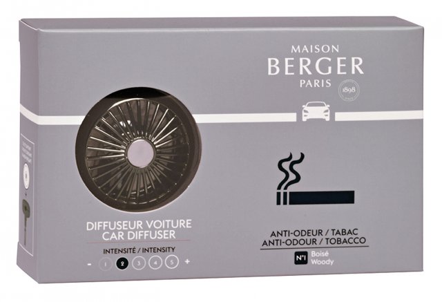 Maison Berger Tobacco Anti-odour Car Diffuser Set by Maison Berger