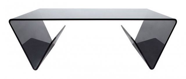 Combi Smoked Glass Coffee Table Dansk