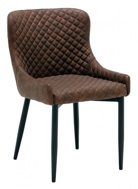 Ontario Dining Chair in Brown PU