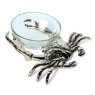 Culinary Concept Crab with Glass Nibbles Bowl