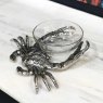 Culinary Concept Crab with Glass Nibbles Bowl