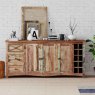 Riya Upcycled Sideboard with Wine Rack