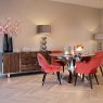 Kensington Round Dining Table with Glass Top