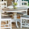 French Country Wooden Seat Dining Chair
