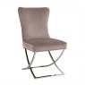 Chelsea Dining Chair in Khaki Velvet