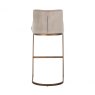 Bolton Bar Stool in Khaki Velvet & Brushed Gold Finish