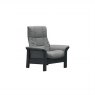 Stressless Windsor High Back 1 Seater Reclining Chair in Paloma Silver Grey Leather & Grey Frame