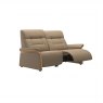 Stressless Mary 2 Seater Sofa with 2 Power Recliners in Paloma Funghi Leather & Oak Wood Frame