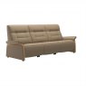 Stressless Mary 3 Seater Sofa with 3 Power Recliners in Paloma Funghi Leather & Oak Wood Frame