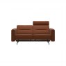 Stressless Stella 2 Seater Sofa (Arm S2) with One Headrest in Paloma Copper Leather/Matt Black Leg