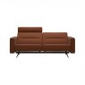 Stressless Stressless Stella 2.5 Seater Sofa (S2 Arm) with One Headrest in Paloma Copper Leather/Matt Black Leg