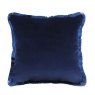 Quinn Velvet Square Scatter Cushion - Blue
