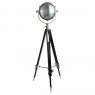 Rolls Headlamp Floor Lamp with Black Wood Tripod