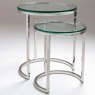 Apollon Nest of Two Tables - Stainless Steel