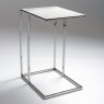 Dakar Sofa Side Table - Polished Stainless Steel