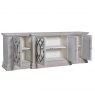 Portofino Grey Wash Mirrored Sideboard