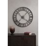 Libra Interiors York Antique Grey Skeleton Wall Clock 73cm Diameter