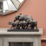 Parade Of Elephants Sculpture in Antique Bronze Finish