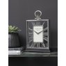 Cambridge Silver and Black Skeletal Mantel Clock