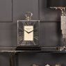 Cambridge Silver and Black Skeletal Mantel Clock