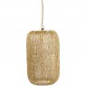 Tova Gold Woven Wire Tall Pendant