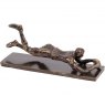 Rugby Try Scorer Sculpture in Bronze Finish