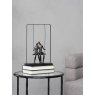 Libra Interiors Couple Sitting on Swing Figurative Sculpture in Bronze Finish