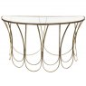 Art Deco Console Table with Scallop Detail