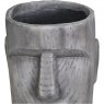 Moai Grey Head Planter Small