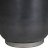 Phoenix Silver Rimmed Burnished Metal Drum Tall Planter