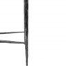 Pimlico Hand Forged Large Console Table In a Brushed Grey Finish with Glass Top