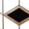 Hexagonal Mirror Set In Aged Champagne Finish