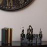 Libra Interiors Family of Four Sitting on Blocks in Antique Bronze Finish