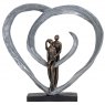 Love Sculpture In Circular Heart