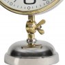 Aviator Brass and Nickel Mantle Clock