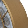 Time Gold Finish Moving Cog Wall Clock 40cm