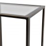 Denver Gilded Bronze Metal and Glass Console Table