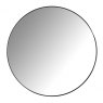 Slim Round Medium (60cm) Mirror with Black Metal Frame