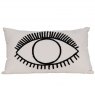 Abstract Eye Embroidered Cushion