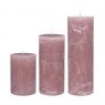 Dusty Rose Rustic Candle - Oversized