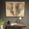 Hand Painted Elephant Canvas Picture