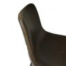 Calvi Bar Stool In Chestnut Faux Leather