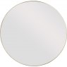 Slim Round Large (116cm) Mirror with Gold Finish Metal Frame
