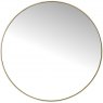 Slim Round Small (80cm) Mirror with Gold Finish Metal Frame