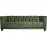 Christchurch Extra Large Sofa in Lovely Velvet Conifer