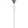 Ontario Silver Chain Six Bulb Pendant Lamp